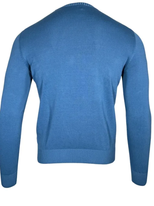FEDELI CREW SWEATER - BLUE