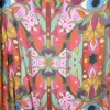 FRANCO FERRARI LARGE SQUARE COTTON/SILK SCARF - ALL SEEING EYE