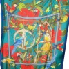 FRANCO FERRARI PARROTS SCARF - TEAL/YELLOW/RED