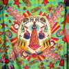 FRANCO FERRARI PINBALL SCARF - GREEN/RED