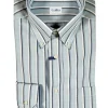 GALLIA MEN'S SHIRT - BLUE/WHITE STRIPE