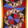 GALLIA WOOL & CASHMERE SCARF - RED HORSERACE