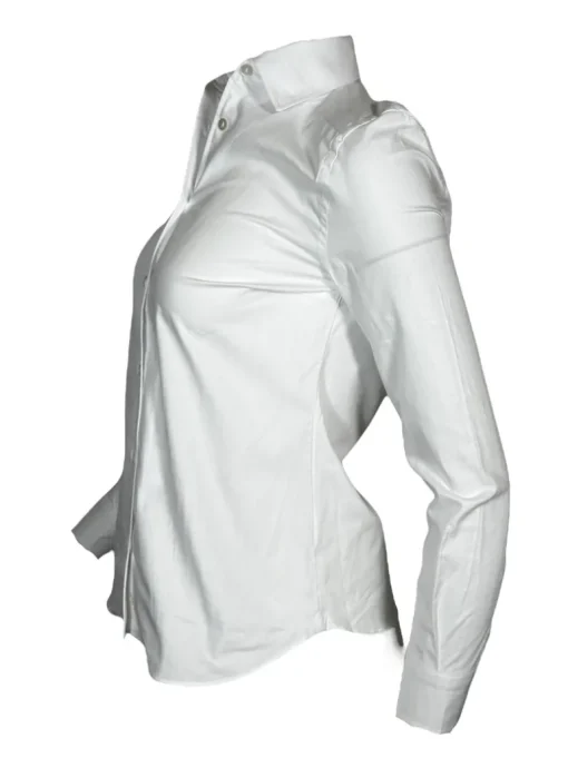 GIANGI NAPOLI WOMEN'S SHIRT - WHITE HERRINGBONE