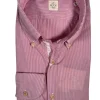 GMF 965 MEN'S COTTON SPORT SHIRT - RASPBERRY FINE STRIPE
