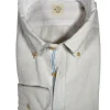 GMF 965 MEN'S LINEN BLEND SPORT SHIRT - WHITE