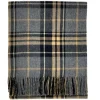 HOGARTH SCOTLAND ALPACA & LAMBSWOOL THROW - GREY PLAID