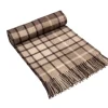 HOGARTH SCOTLAND LAMBSWOOL THROW - NATURAL BUCHANAN