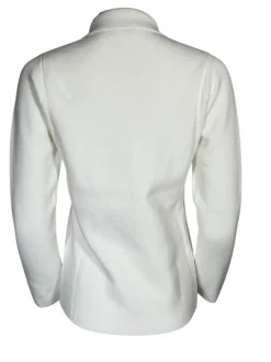 HUBERT GASSER CLASSIC KNIT BLAZER - WHITE