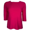 HUBERT GASSER CREWNECK SWEATER - FUCSIA