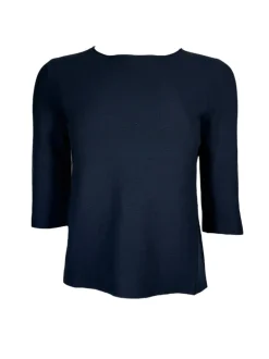 HUBERT GASSER CREWNECK SWEATER - NAVY