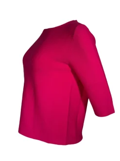 HUBERT GASSER CREWNECK SWEATER - FUCSIA
