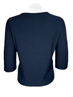 HUBERT GASSER CREWNECK SWEATER - NAVY