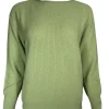 HUBERT GASSER PULLOVER RICE STITCH SWEATER - APPLE