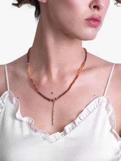 JADA JO NECKLACE - BURNING AMBER