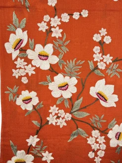 JANAVI FLOWERS ALL DAY SCARF - RUST