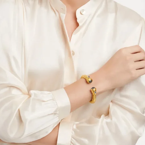 JULIE VOS CANNES DEMI CUFF - IRIDESCENT CHAMPAGNE