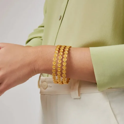 JULIE VOS FLORA STACKING BANGLE - MEDIUM