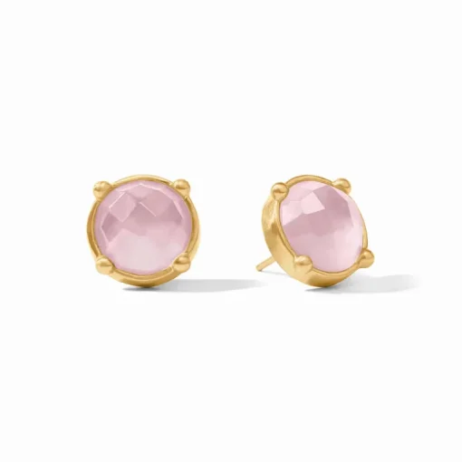 JULIE VOS HONEY STUD EARRING - IRIDESCENT ROSE