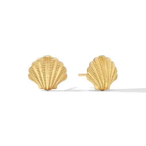 JULIE VOS SANIBEL SHELL STUD EARRING