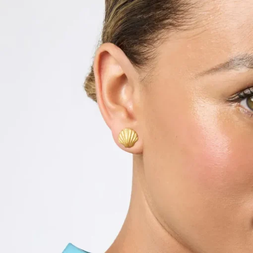 JULIE VOS SANIBEL SHELL STUD EARRING