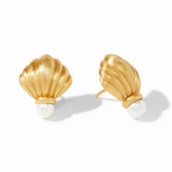 JULIE VOS SIMONE SHELL EARRING