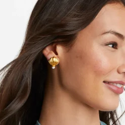 JULIE VOS SIMONE SHELL EARRING