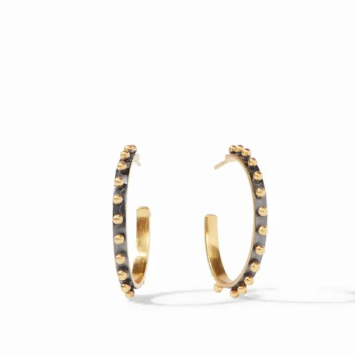 JULIE VOS SOHO HOOP EARRING - MIXED METAL - MEDIUM