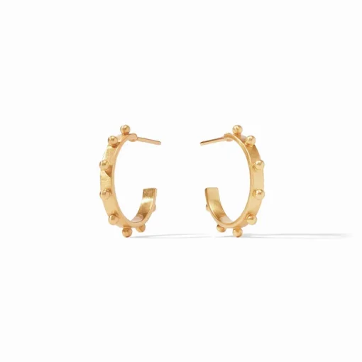 JULIE VOS SOHO HOOP EARRING - GOLD - SMALL