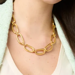 JULIE VOS WAVE LINK NECKLACE