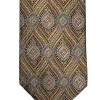 JZ RICHARDS WOVEN SILK TIE - ORANGE JACQUARD