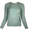 KANGRA ALPACA BLEND CREW SWEATER - ACQUA
