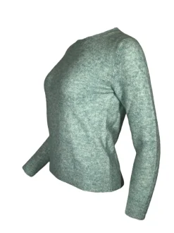 KANGRA ALPACA BLEND CREW SWEATER - ACQUA