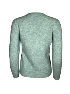 KANGRA ALPACA BLEND CREW SWEATER - ACQUA