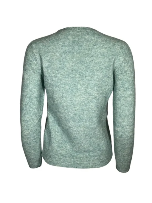 KANGRA ALPACA BLEND CREW SWEATER - ACQUA