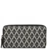 LANCASTER IKON ZIPPERED WALLET - BLACK
