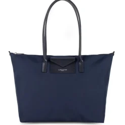 LANCASTER NYLON LARGE TOTE BAG - BLEU