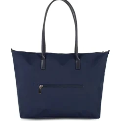 LANCASTER NYLON LARGE TOTE BAG - BLEU