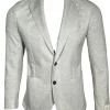 L.B.M. 1911 TAILORED SPORT COAT - LIGHT GREY JERSEY