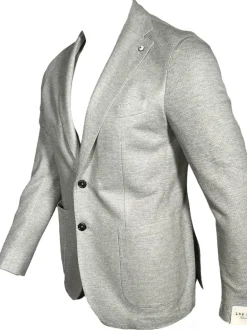 L.B.M. 1911 TAILORED SPORT COAT - LIGHT GREY JERSEY