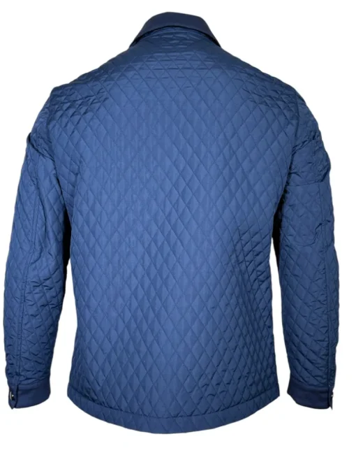LUCIANO BARBERA DIAMOND QUILT BARN JACKET - DOWNRIVER BLUE