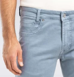 MAC MEN'S ARNE PIPE 5 POCKET PANT - CAPRI BLUE