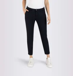 MAC WOMEN'S TURN UP CHINO - POWER DARK BLUE