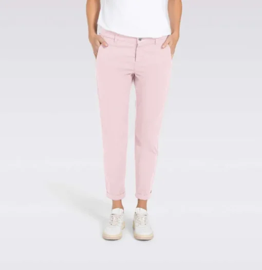 MAC WOMEN'S TURN UP CHINO - SOFT PINK