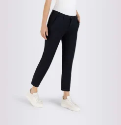 MAC WOMEN'S TURN UP CHINO - POWER DARK BLUE
