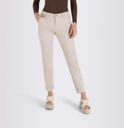 MAC WOMEN'S TURN UP CHINO - IVORY