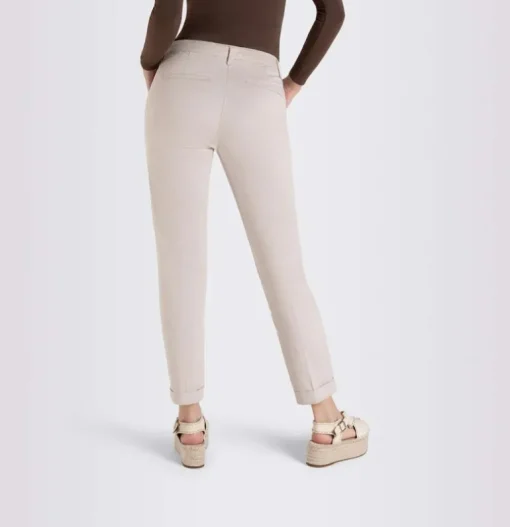 MAC WOMEN'S TURN UP CHINO - IVORY