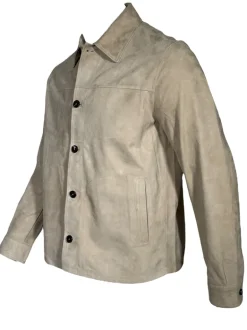 MANTO SUEDE OVERSHIRT JACKET - SAND