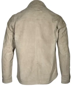 MANTO SUEDE OVERSHIRT JACKET - SAND