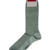 MARCOLIANI LINEN & COTTON PIQUE SOCK - SAGE