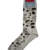 MARCOLIANI MOUSSE OF MODAL DHARAM FLOWER CALF SOCK - ICE GREY